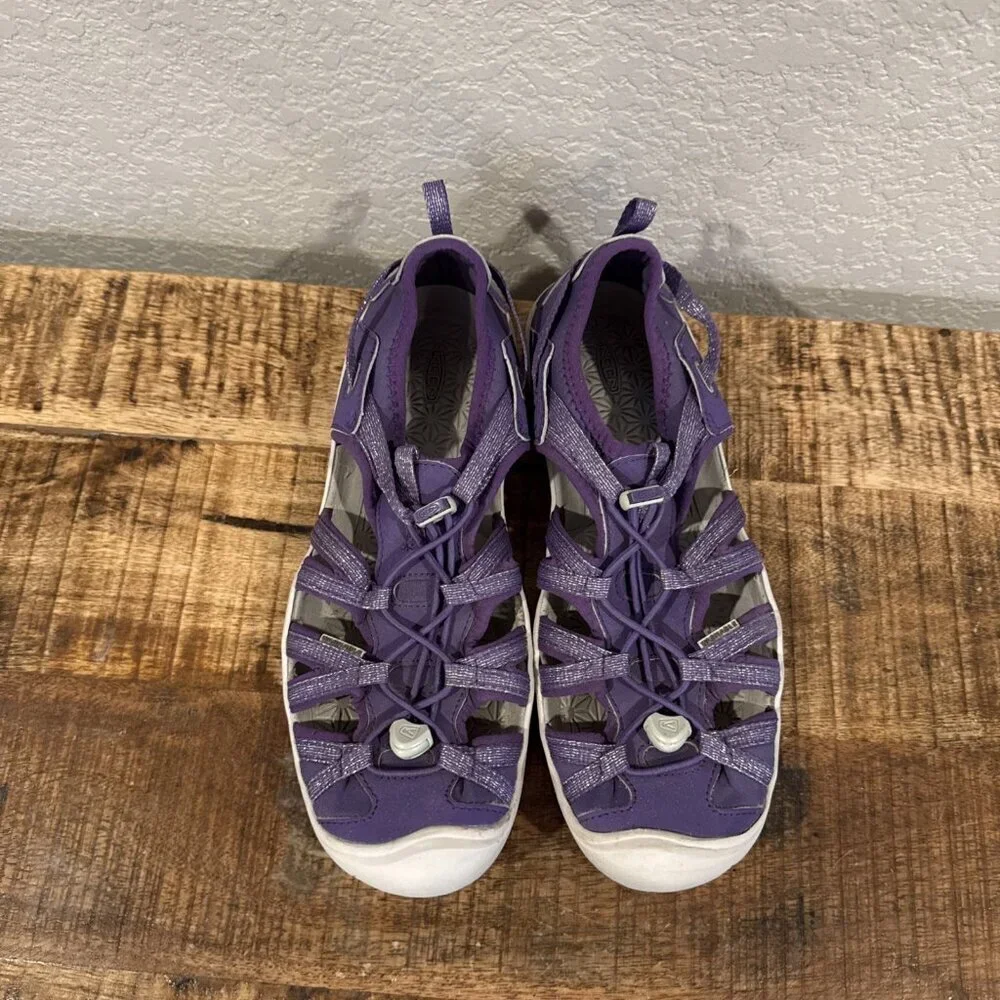 Keen Womens Whisper Closed Toed Sports Sandal Size 6 Purple Gray Hiking